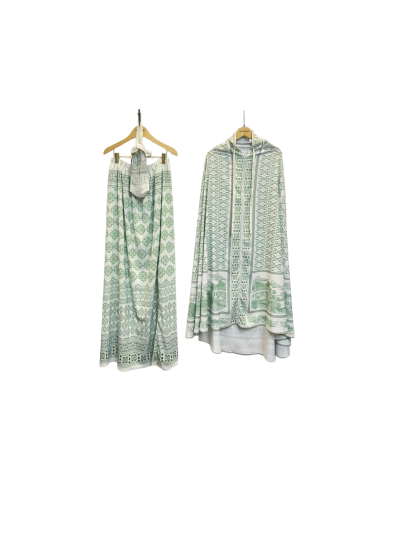 Prayer Set Residenthuis Pattern – Green