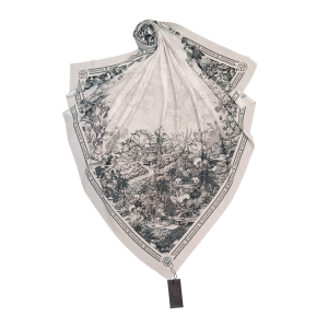 BN10 Scarf – Black & White (Grey Hue)
