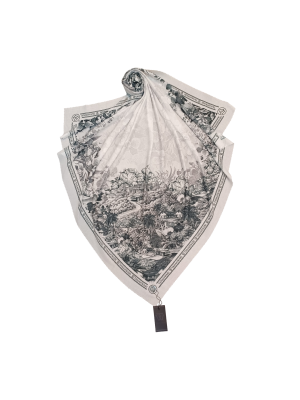 BN10 Scarf – Black & White (Grey Hue)