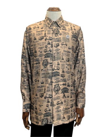 men’s shirt sumpah pemuda pattern – cream men’s shirt sumpah pemuda pattern – cream