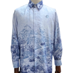 men’s shirt sumpah pemuda pattern – cream