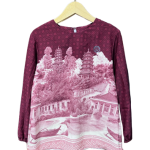 men’s shirt sumpah pemuda pattern – cream