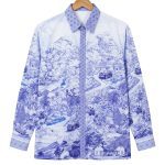 men’s shirt bn10 – blue, long sleeve