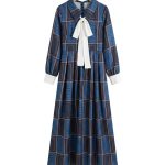 women’s dress republiken pattern – navy