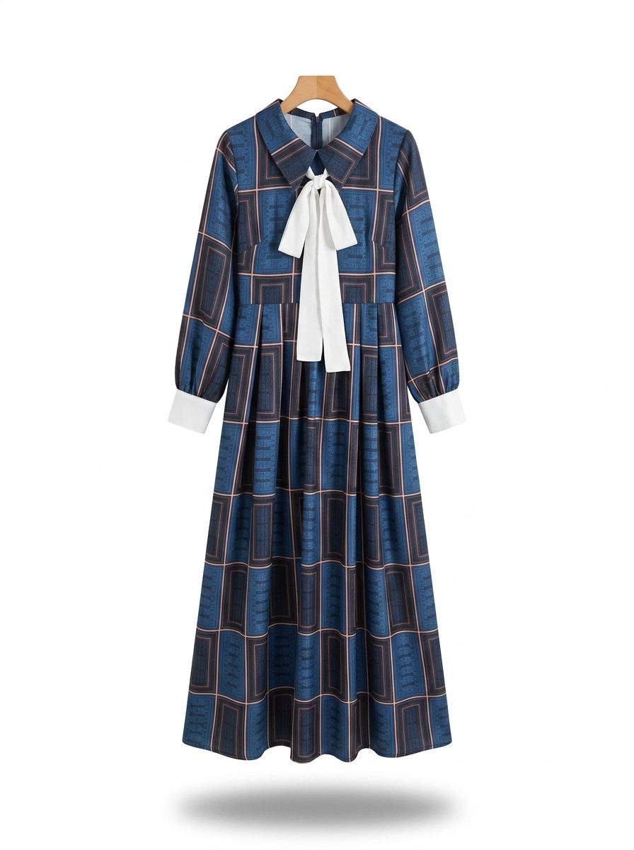 women’s dress republiken pattern – navy women’s dress republiken pattern – navy
