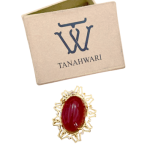 bross batu akik merah siam