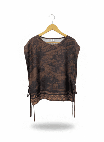 women’s tie strap vest bn10 brown