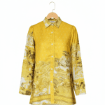 women’s shirt masterpice menumbing pattern – yellow