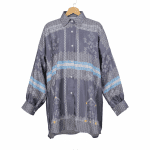 women’s shirt pengantin baru pattern – grey