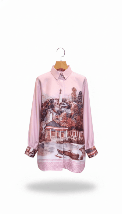 women’s shirt wonderfull bangka belitung pattern – pink