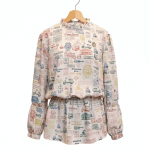 women’s blouse sumpah pemuda pattern – cream