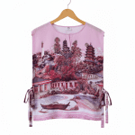 women’s tie strap vest wonderfull bangka belitung pink