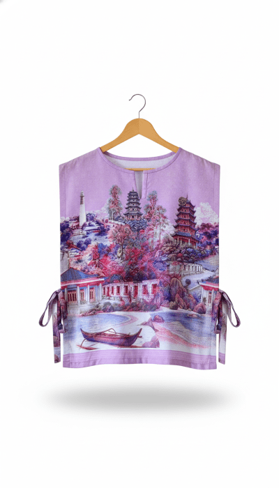 women’s tie strap vest wonderfull bangka belitung purple