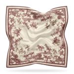 bergh hotel pattern scarf – black (salin)