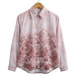 women’s shirt jejak swatantra strip pattern – butter yellow (salin)