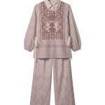 one set vest tali srikandi mekar pattern – pink