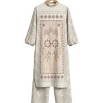 one set vest tali srikandi mekar pattern – grey (salin)