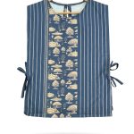 women’s bn10 tie strap vest – blue (salin)
