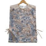 women’s tie strap vest masterpice pangkalpinang pattern – cream