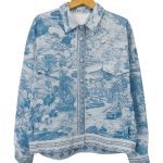 women’s oversize jacket world attention pattern (salin)